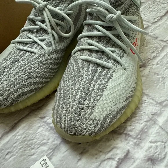 Adidas Yeezy Boost 350 V2 Sneakers grey blue tint men's 12